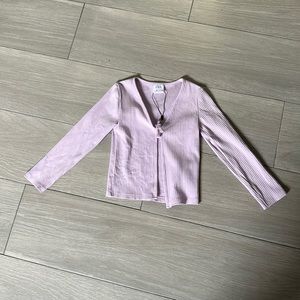 Zara lavender ribbed cardigan, size 6